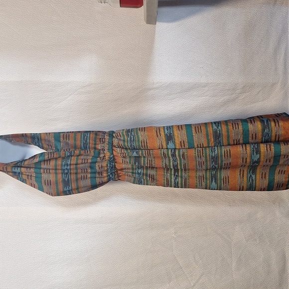 BeBop Orange and Turquoise Printed Mini Sleeveless Dress Women's Small - Picture 6 of 7